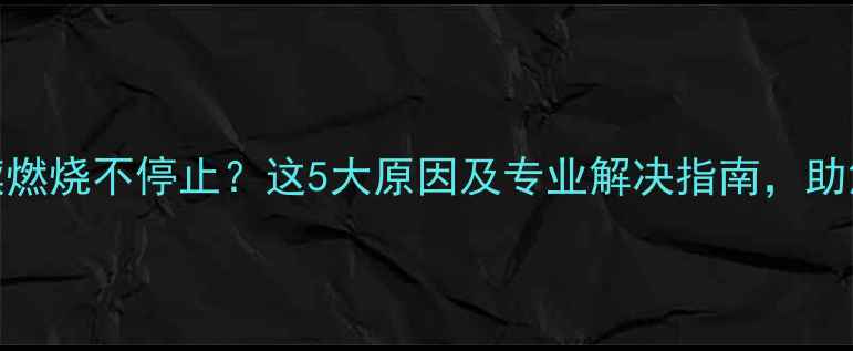 壁挂炉持续燃烧不停止这5大原因及专业解决指南助您高效省气