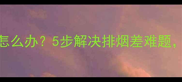 图片 壁挂炉排烟管堵塞怎么办？5步解决排烟差难题，冬季供暖不担忧！