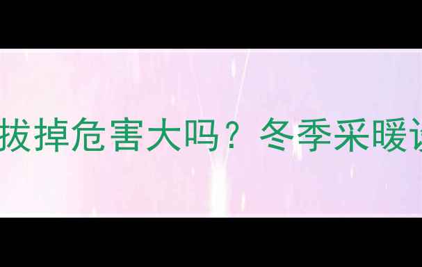 壁挂炉插头长时间拔掉危害大吗冬季采暖设备安全使用指南