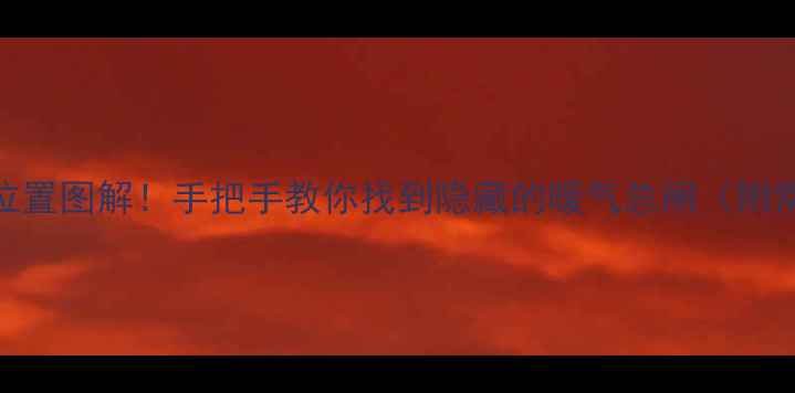 图片 壁挂炉暖气开关安装位置图解！手把手教你找到隐藏的暖气总闸（附常见问题+维护技巧）1