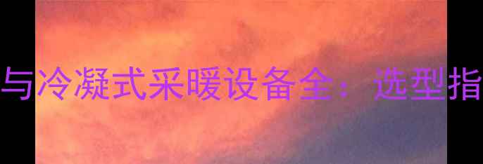 壁挂炉板换式与冷凝式采暖设备全选型指南与节能对比