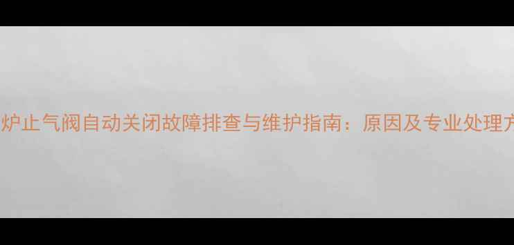 图片 壁挂炉止气阀自动关闭故障排查与维护指南：原因及专业处理方案1
