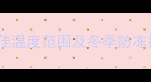 壁挂炉温度设置指南最佳温度范围及冬季防冻技巧附行业权威参数
