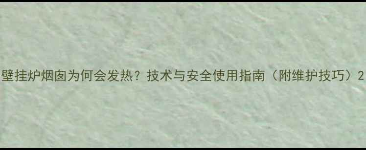 图片 壁挂炉烟囱为何会发热？技术与安全使用指南（附维护技巧）2