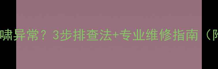 图片 壁挂炉烟管呼啸异常？3步排查法+专业维修指南（附视频教程）2