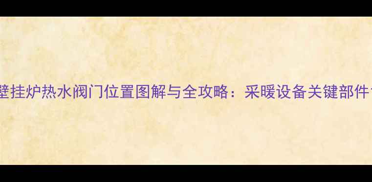 图片 壁挂炉热水阀门位置图解与全攻略：采暖设备关键部件1