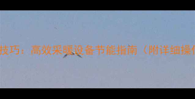 图片 壁挂炉省气技巧：高效采暖设备节能指南（附详细操作与维护）1