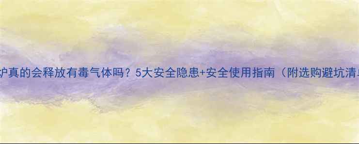 壁挂炉真的会释放有毒气体吗5大安全隐患安全使用指南附选购避坑清单