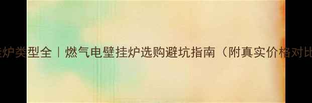 壁挂炉类型全燃气电壁挂炉选购避坑指南附真实价格对比