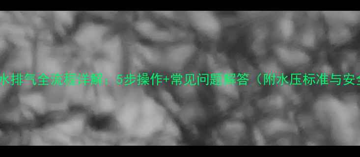 壁挂炉补水排气全流程详解5步操作常见问题解答附水压标准与安全指南