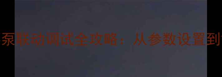 图片 壁挂炉补水泵与循环泵联动调试全攻略：从参数设置到故障排查的实战指南