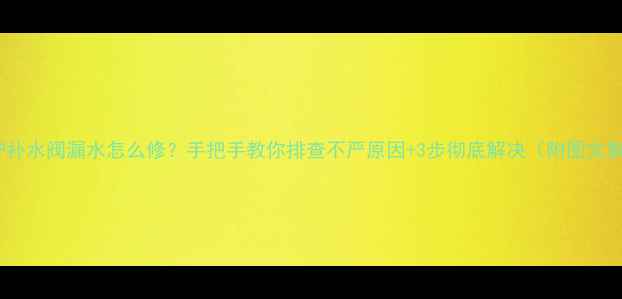 壁挂炉补水阀漏水怎么修手把手教你排查不严原因3步彻底解决附图文教程