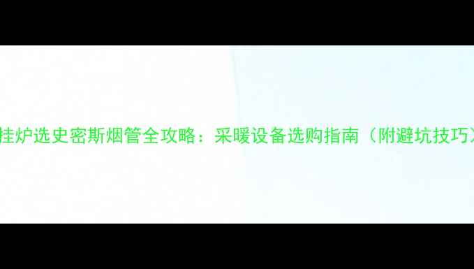 图片 壁挂炉选史密斯烟管全攻略：采暖设备选购指南（附避坑技巧）2