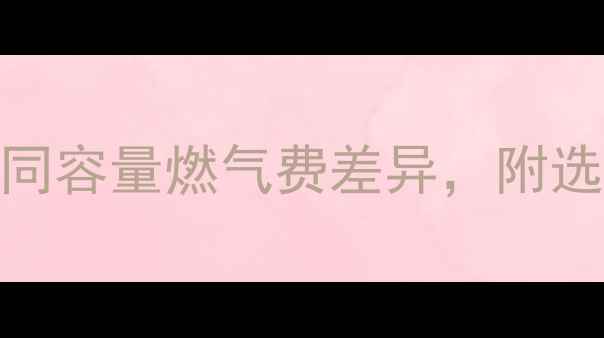 图片 壁挂炉选多大合适？不同容量燃气费差异，附选型指南（附实测数据）