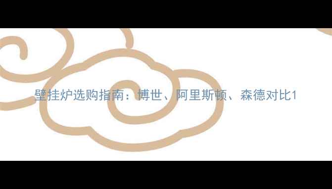 图片 壁挂炉选购指南：博世、阿里斯顿、森德对比1