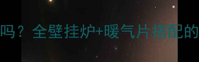 图片 壁挂炉需要暖气片吗？全壁挂炉+暖气片搭配的优缺点与专业建议