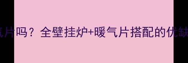 图片 壁挂炉需要暖气片吗？全壁挂炉+暖气片搭配的优缺点与专业建议2