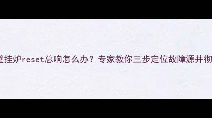 图片 天然气壁挂炉reset总响怎么办？专家教你三步定位故障源并彻底解决1