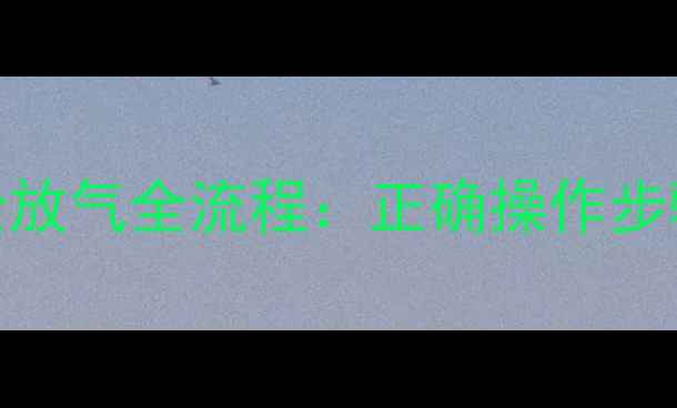 图片 天然气壁挂炉安全放气全流程：正确操作步骤与常见误区指南
