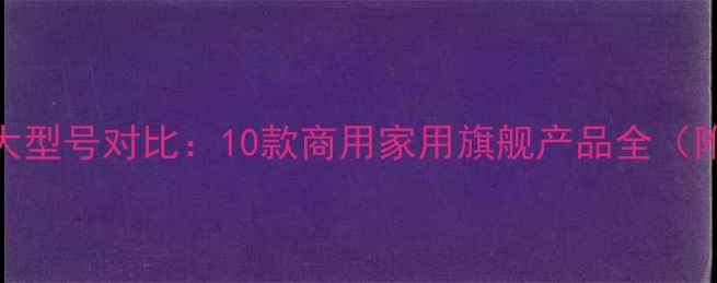 天然气壁挂炉最大型号对比10款商用家用旗舰产品全附容量选择指南