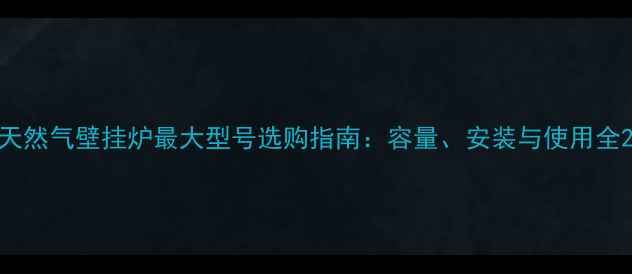 天然气壁挂炉最大型号选购指南容量安装与使用全