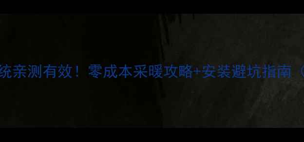 图片 太阳能地暖系统亲测有效！零成本采暖攻略+安装避坑指南（附真实案例）