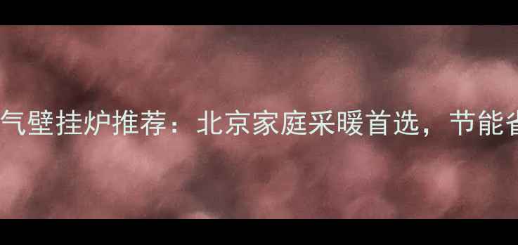 图片 奥尔巴赫燃气壁挂炉推荐：北京家庭采暖首选，节能省气又耐用1