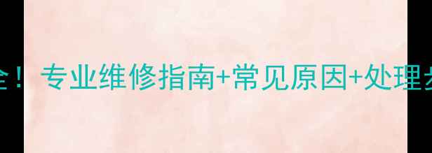 威能壁挂炉F09故障代码全专业维修指南常见原因处理步骤一键解决供暖问题