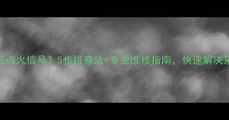 威能壁挂炉无点火信号5步排查法专业维修指南快速解决采暖设备故障