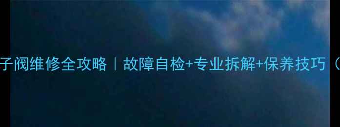 威能壁挂炉电子阀维修全攻略故障自检专业拆解保养技巧附图文教程
