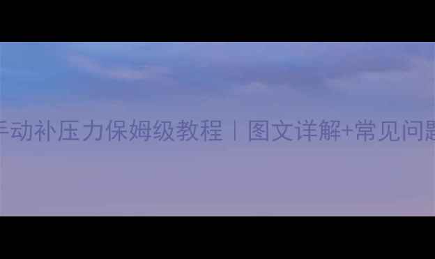 威能暖气炉手动补压力保姆级教程图文详解常见问题附视频