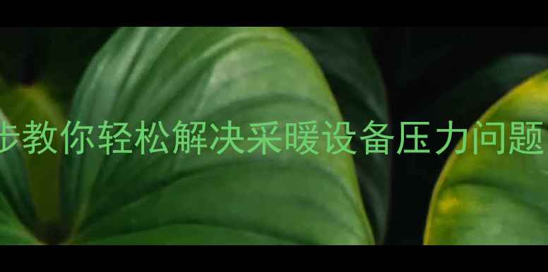 图片 威能暖气片水压不足怎么办？3步教你轻松解决采暖设备压力问题🔥威能暖气片保养采暖设备维护
