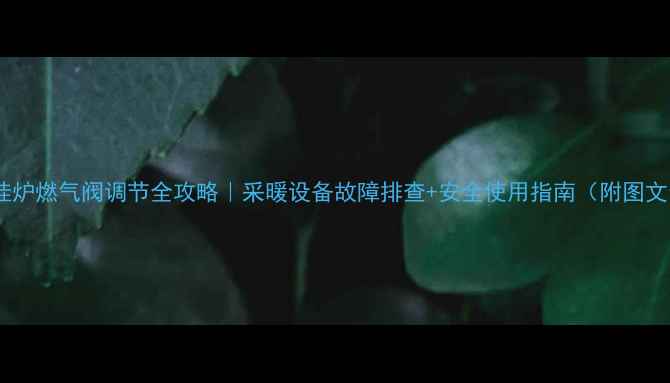 图片 威诺壁挂炉燃气阀调节全攻略｜采暖设备故障排查+安全使用指南（附图文步骤）1