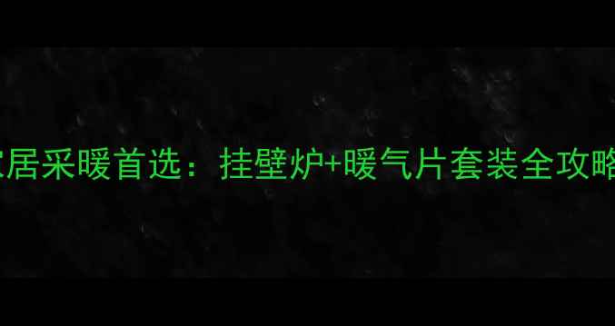 图片 家居采暖首选：挂壁炉+暖气片套装全攻略2