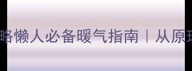 图片 家庭暖气设备全攻略懒人必备暖气指南｜从原理到选购避坑全🔥2