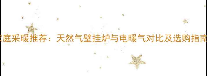 图片 家庭采暖推荐：天然气壁挂炉与电暖气对比及选购指南1