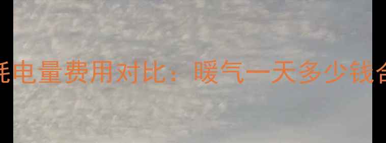 图片 家庭采暖设备日耗电量费用对比：暖气一天多少钱合适？附省钱攻略