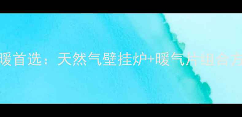 图片 家庭采暖首选：天然气壁挂炉+暖气片组合方案深度