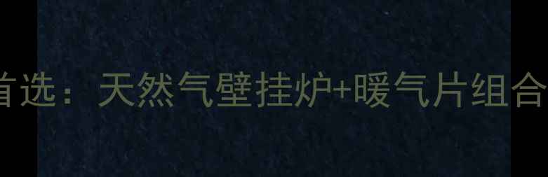 图片 家庭采暖首选：天然气壁挂炉+暖气片组合方案深度1