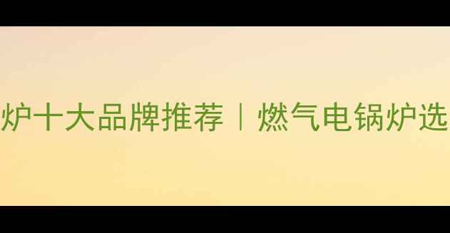 图片 家用取暖锅炉十大品牌推荐｜燃气电锅炉选购全攻略🔥
