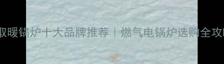 图片 家用取暖锅炉十大品牌推荐｜燃气电锅炉选购全攻略🔥1