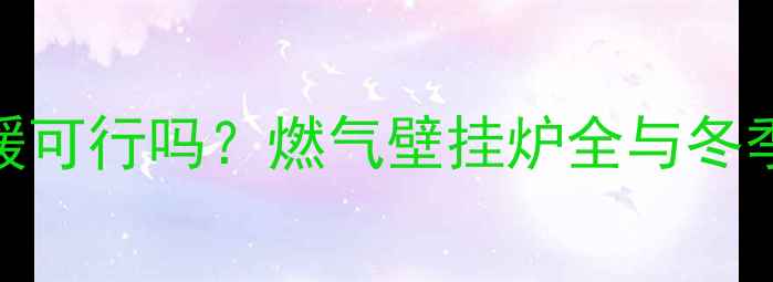 图片 家用天然气取暖可行吗？燃气壁挂炉全与冬季采暖方案推荐