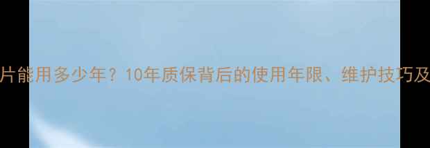图片 家用暖气片能用多少年？10年质保背后的使用年限、维护技巧及选购指南