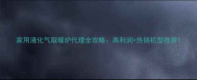 图片 家用液化气取暖炉代理全攻略：高利润+热销机型推荐1