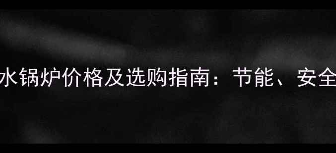 图片 家用电热水锅炉价格及选购指南：节能、安全、安装全