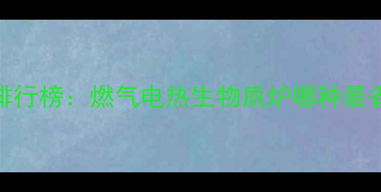 图片 家用采暖炉推荐排行榜：燃气电热生物质炉哪种最省电？附选购指南