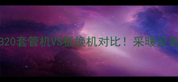 图片 小松鼠壁挂炉B20套管机VS板换机对比！采暖设备选购必看指南