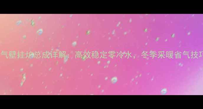 图片 小松鼠燃气壁挂炉总成详解：高效稳定零冷水，冬季采暖省气技巧全攻略1