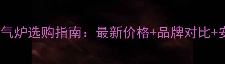 图片 山东燃气暖气炉选购指南：最新价格+品牌对比+安装全攻略1