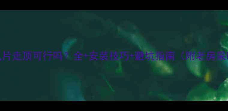 图片 平房暖气片走顶可行吗？全+安装技巧+避坑指南（附老房采暖方案）